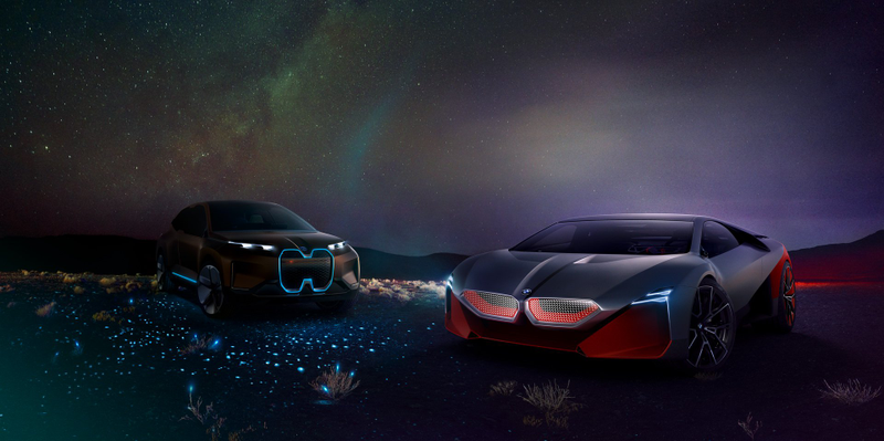 Illustration for article titled The 600 Horsepower BMW Vision M NEXT is BMW's Idea of a Hybrid Driver's Car of the Future